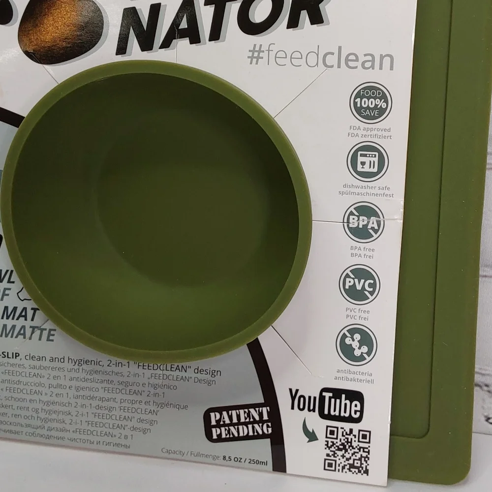 'YUMMY NATOR' 2-IN-1 FEED-CLEAN PET FEEDING BOWL & MAT